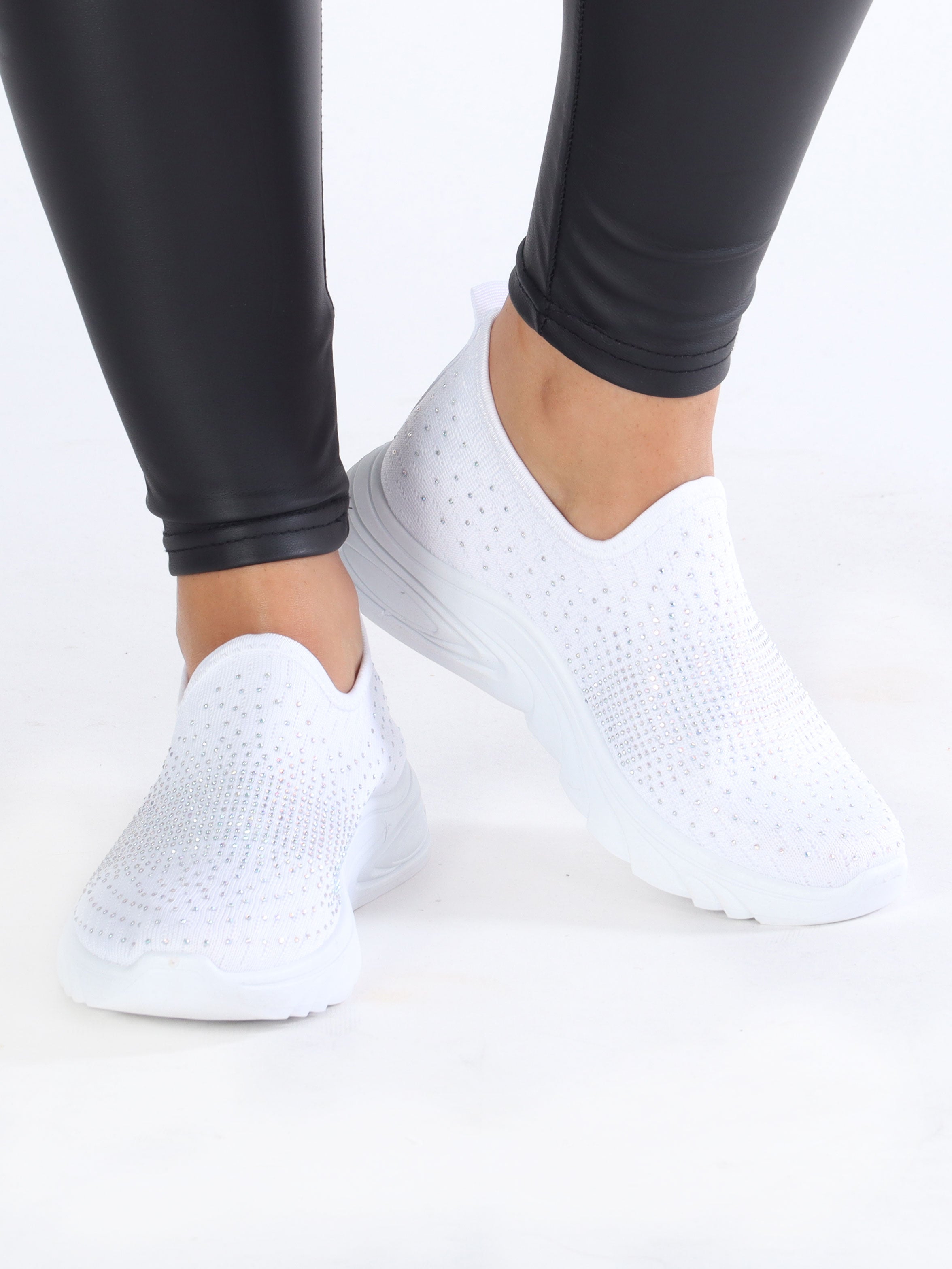 Emina - Sock sneakers med små stenar